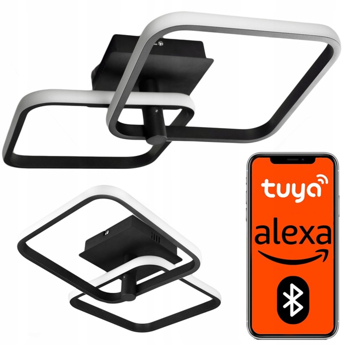 Moderne LED Plafondlamp met Tuya Bluetooth, Dimbaar 68W