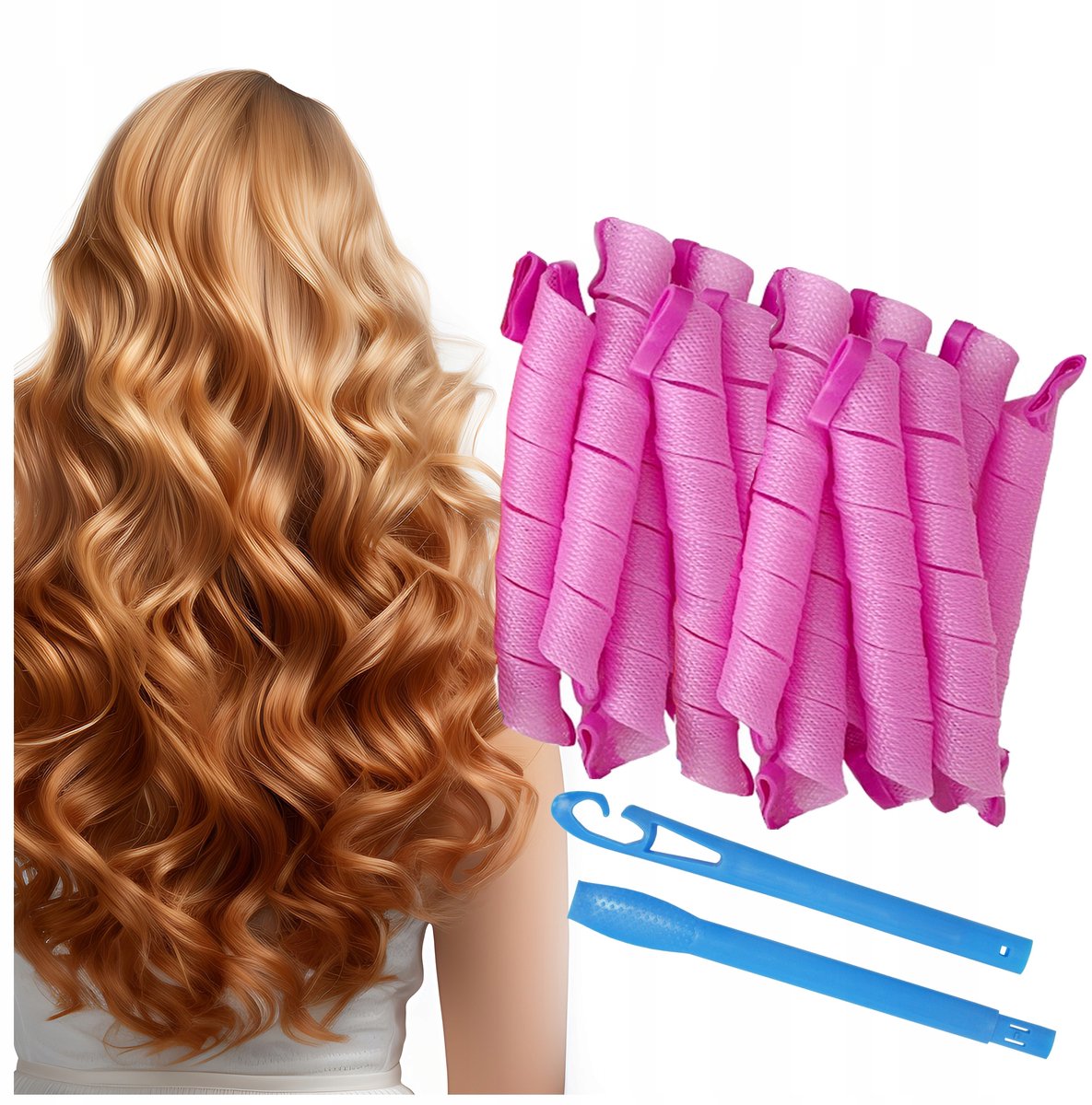 Magic Hair Rollers - Spiraalvormige Papilotten voor Krullen & Golven