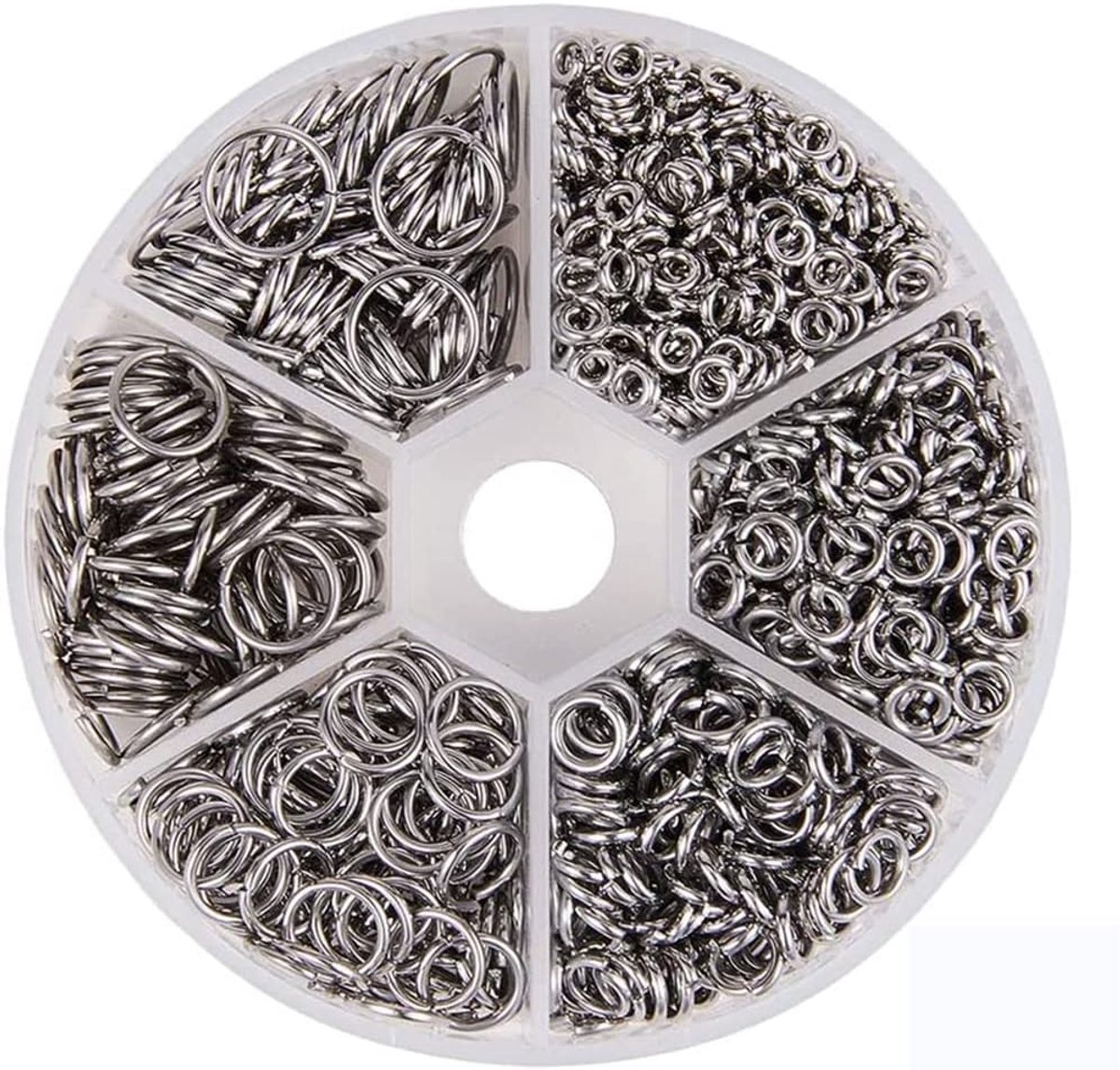 Open Jump Rings, Open Binding, 1600 Pieces Silver Bend Rings, Open Split Rings, Jump Rings, Split Rings, Jewellery for - ShopVlot