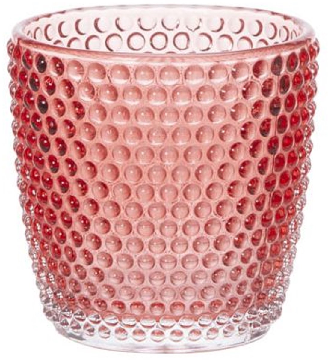 Cosy @ Home Theelichthouder Bubbles Rood 7xh7,5cm