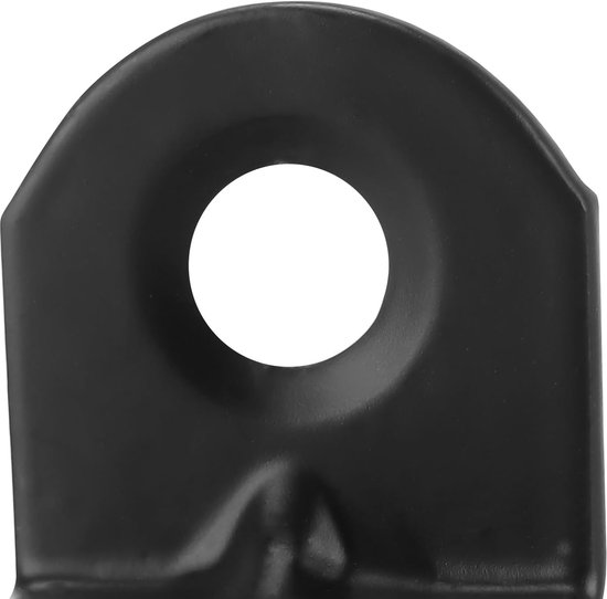 100 stuks hoekverbinders, zwart, 19 x 19 mm, metalen hoek, 90 graden, klein met schroef, hoek, metaal, L-vorm, meubelhoek, houten connector voor kast, houten meubels — afbeelding 2