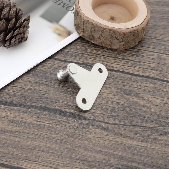 2 Sets Auto Gasveer Montagebeugel Bevestiging Fitting met Kogelkop voor Mechanische Apparatuur Automatisering Apparatuur Meubels 45x14x18mm (Rechte Zitplaat) — afbeelding 4