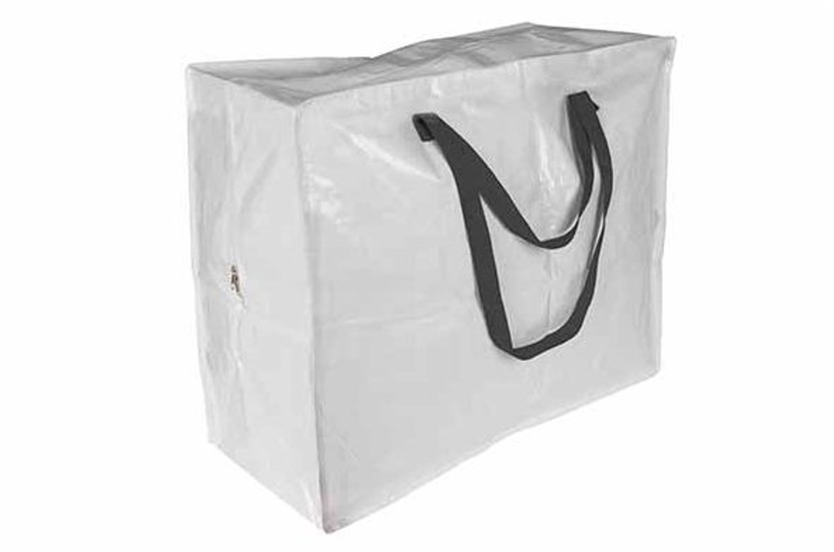Opbergzak Wit Met Rits 55x30xh50cm