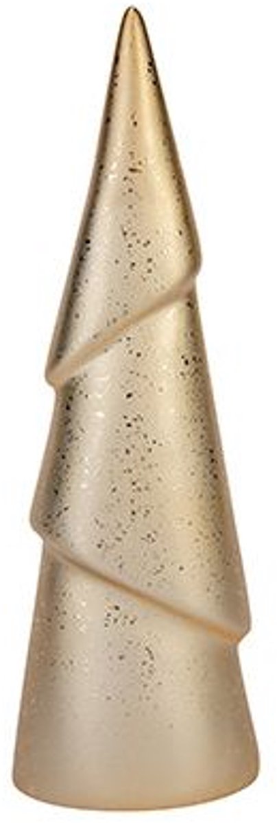 Kerstboom Gold 8,7x5,7xh25,5cm L Angwerpig Keramiek