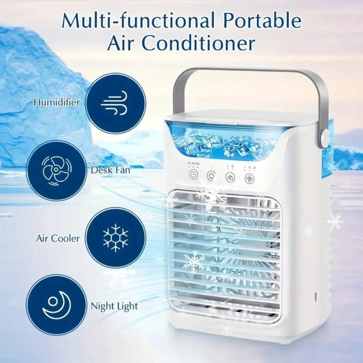 eVatmaster Mobiele Airco 3 in 1 Mini Aircooler met Verneveling - afbeelding 3