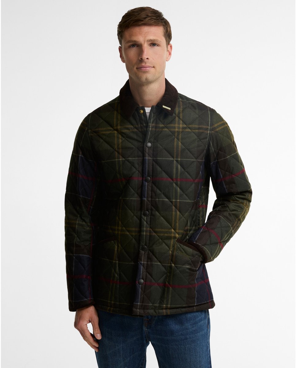 Barbour Groene gewatteerde Liddesdale jas