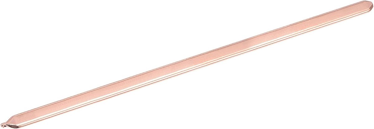 sourcing map Platte koperen heatpijp voor het koelen van laptop CPU GPU koellichaam 300 mm x 8 mm x 3 mm