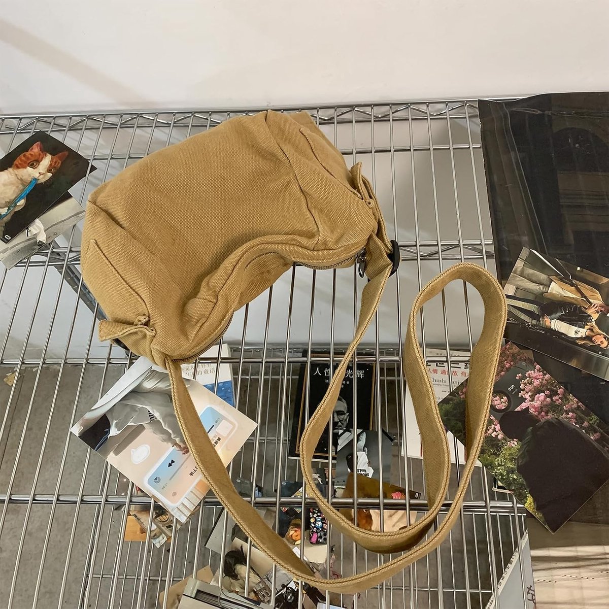 dames schoudertas heren schoudertas canvas vrije tijd crossbody tas voor dagelijks gebruik en reizen