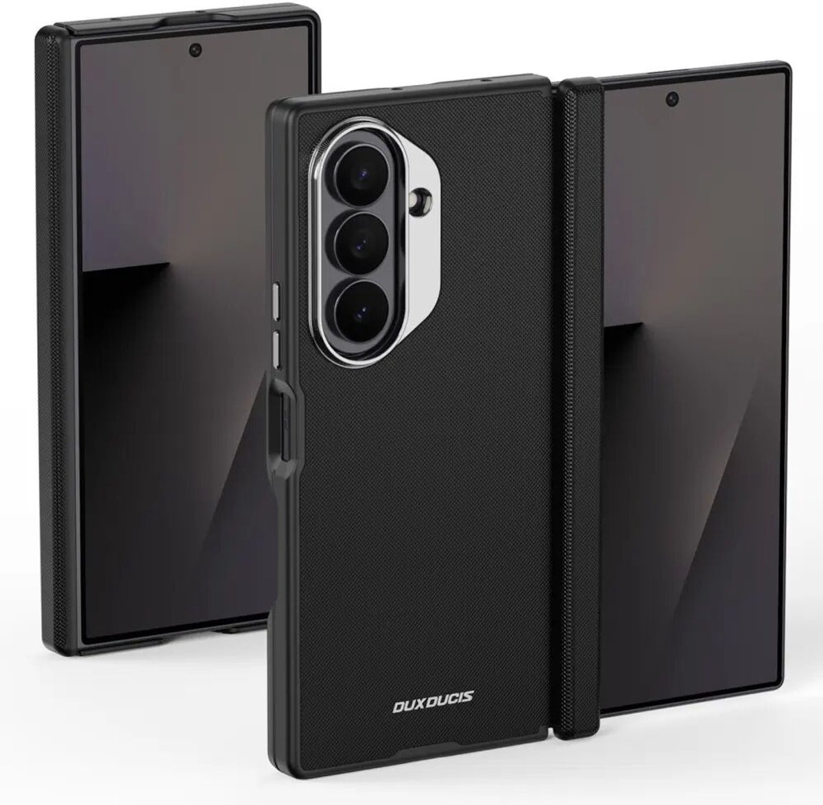Dux Ducis Vyne Hoesje Geschikt voor Samsung Galaxy Z Fold 8 Ultra - Camerabescherming - Compatibel met MagSafe - Back Cover Zwart