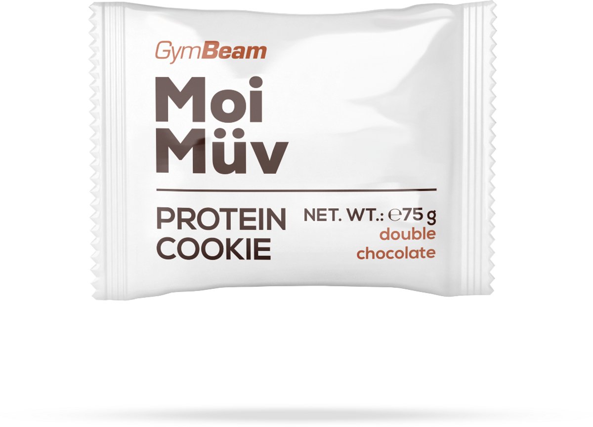 GymBeam MoiMüv Eiwit Koekje 75 g dubbele chocolade