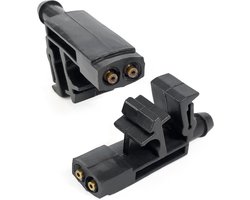2 stuks waswatersproeiers ruitensproeier spuitmond geschikt voor Citroen Berlingo 1996-2016 / Peugeot Parner 1996-2016 6438A0 96084939