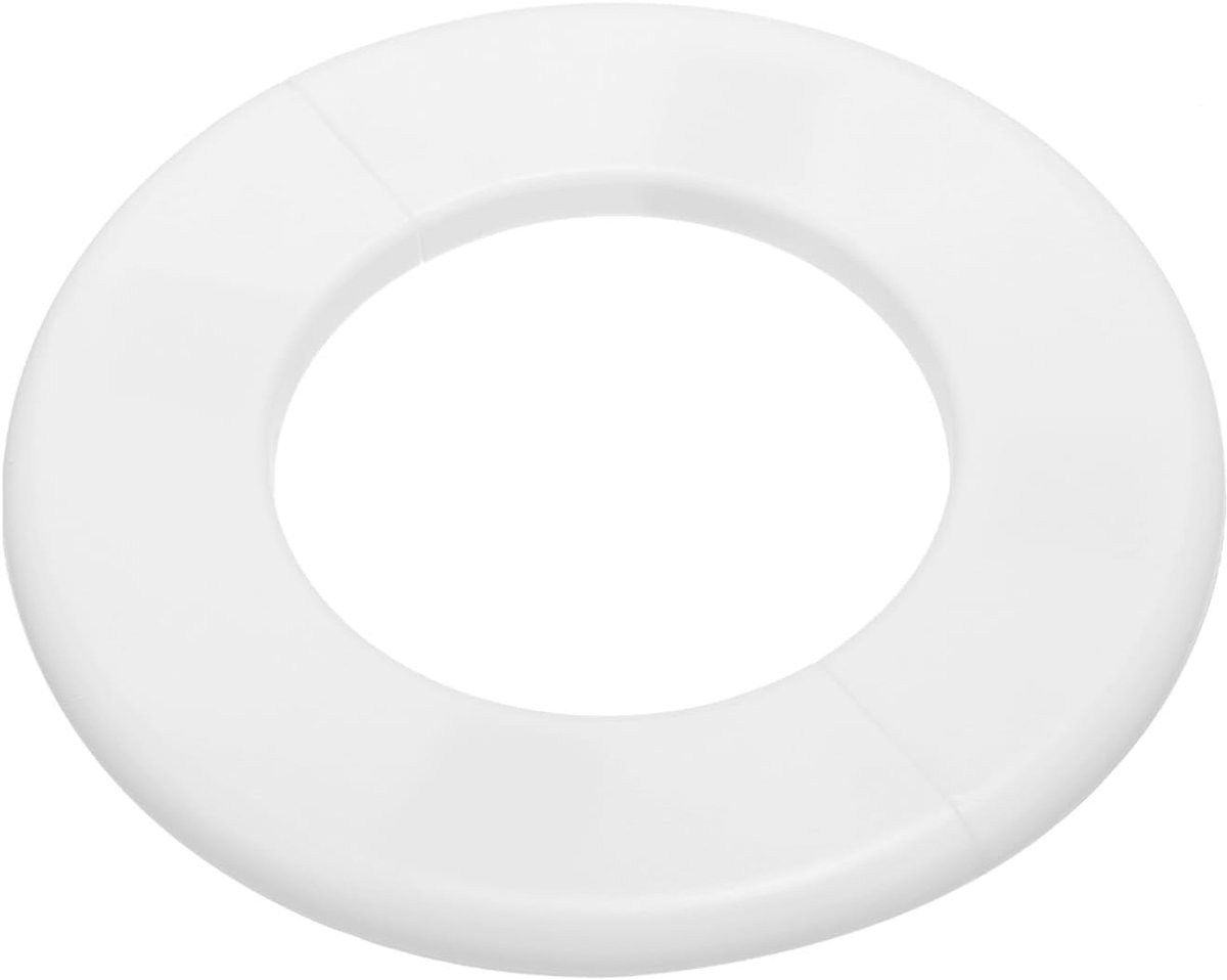 Wandsplitflens 78 mm, 1 stuks ronde zelfklevende rozet plaat gespen, waterpijphoes voor keuken, badkamer, arm, pijpkraan, decoratie, wit