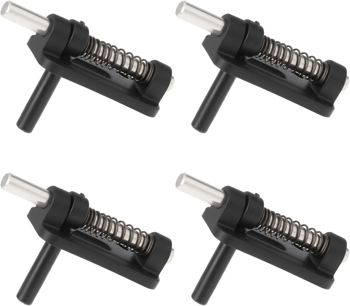 Store 4 stks 3mm Kleine Luik Luik Latch Latch Lente Lock voor RC Vliegtuigen Boten 23.5mmx13mmx8mm Zwart