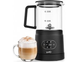 Melkopschuimer Elektrisch - Melk Frother - Koffie Specialiteiten Maken - 3 Functies in Eén - 160ML - Zwart