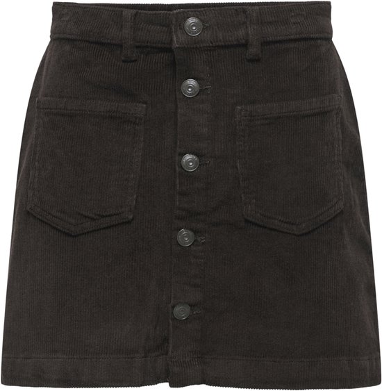 Only Onlamazing Global Hw Cord Kirt Black Coffee | Bruin | Maat: S