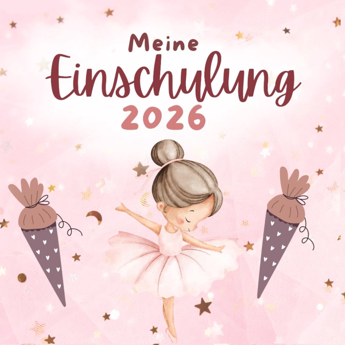 Erinnerungsbuch – Mein 1. Schultag:: | Erinnerungsbuch Einschulung 1. Klasse | Schulanfang Geschenk für Kinder (Schultüte) - personalisiert