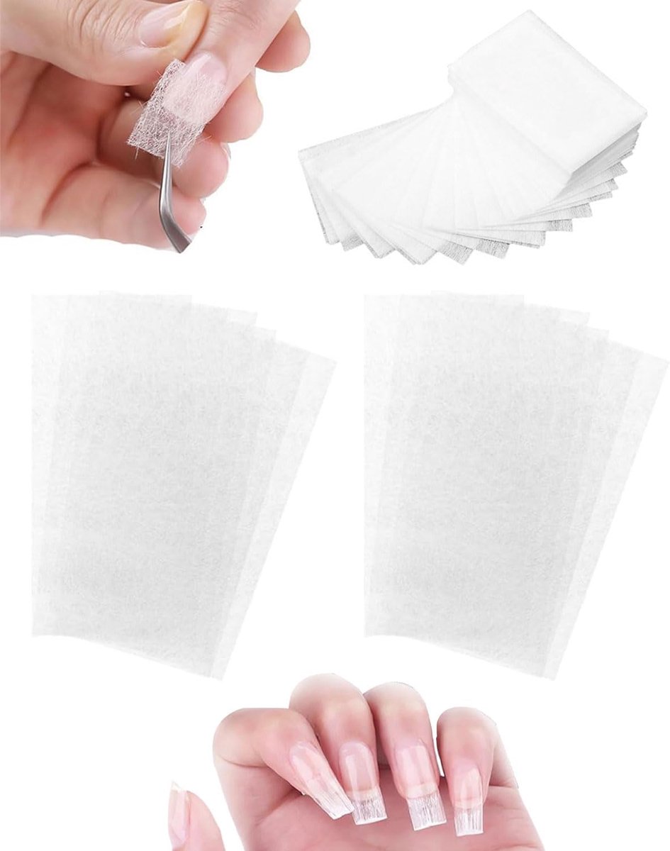 Glasvezel en zijde, glasvezel-gelset, manicure-gereedschap voor reparatie