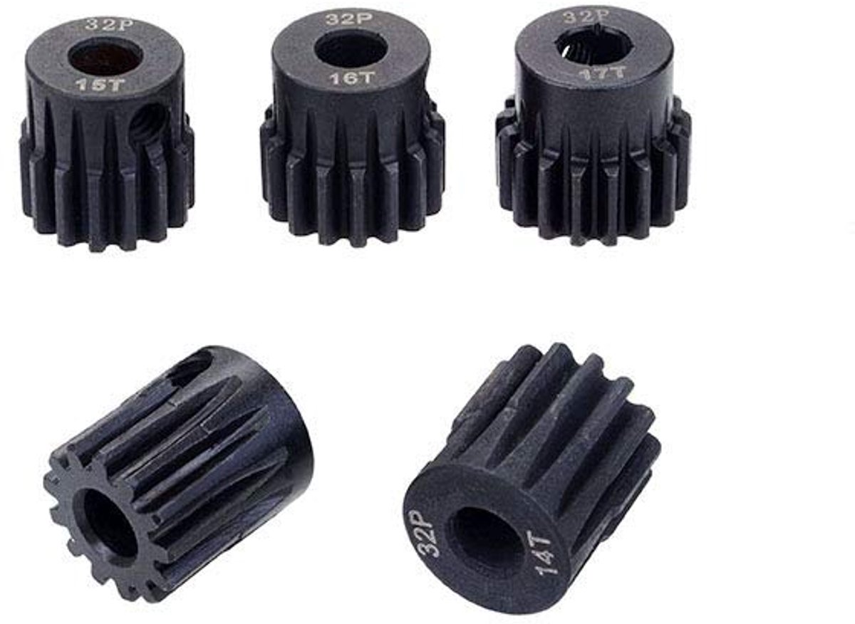 5 STKS 32DP 5mm 13T 14T 15T 16T 17T Motor Gear Combo Set voor 1/8 RC Auto Geborsteld Borstelloze Motor