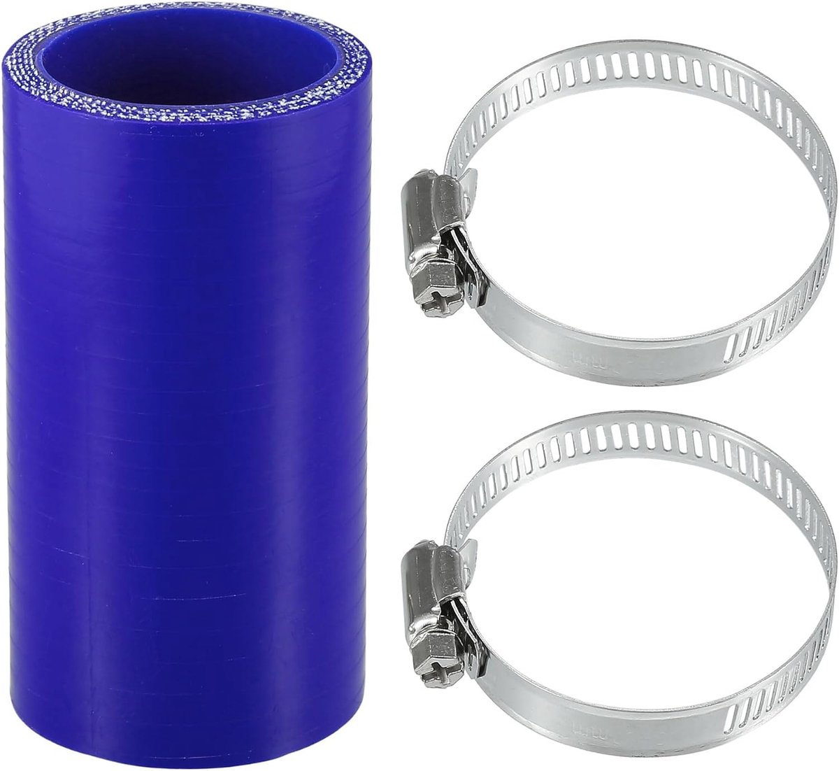 Rechte Koppeling Silicone Slang 1.65" ID 3.94" Lengte 0 Graden Universele Auto Silicone Slang Koelslang 4-Laags 5mm Dikte Luchtinlaat/Turbo/Intercooler Leiding Blauw 1 Set