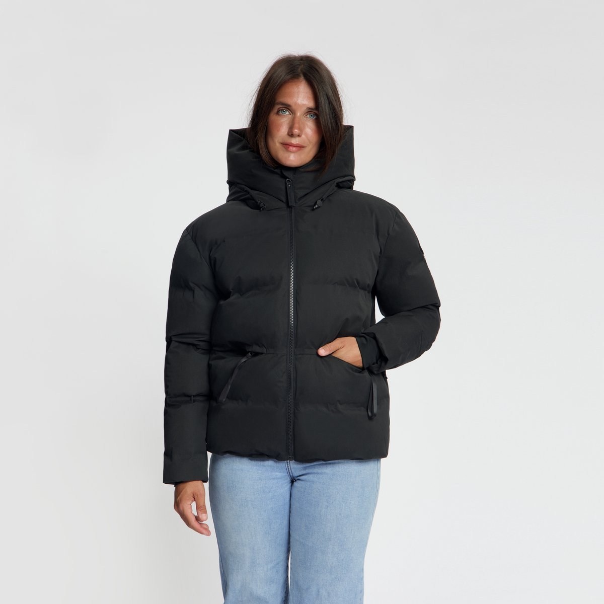 Travelin’ Oliv Dames Puffer winterjas Waterdicht Zwart
