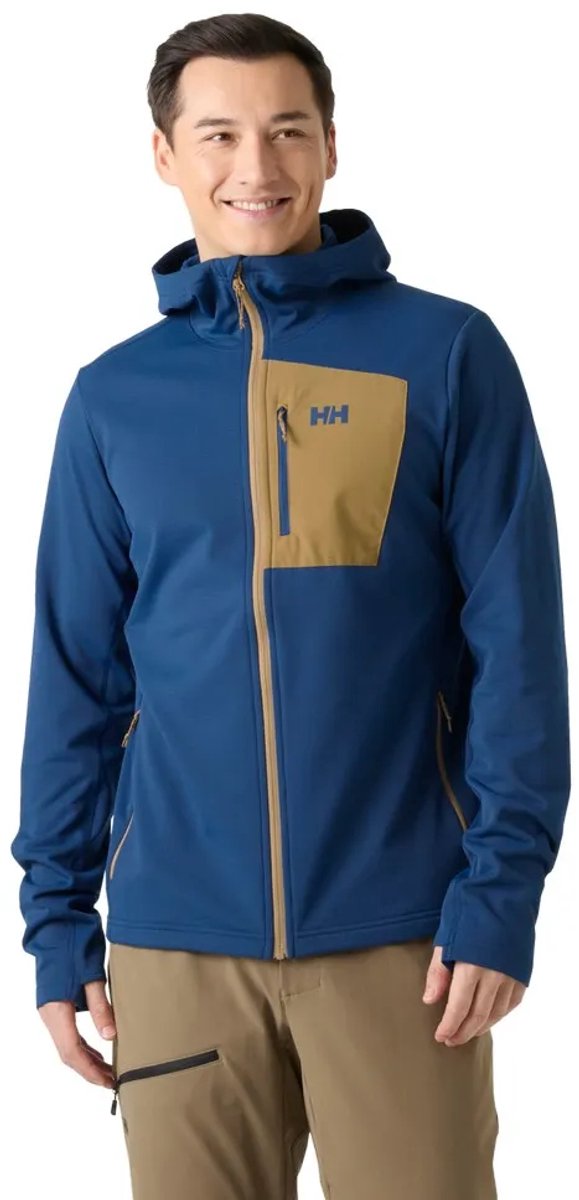 Helly Hansen Versalite Hooded Fleece Met Volledige Rits Blauw L Man