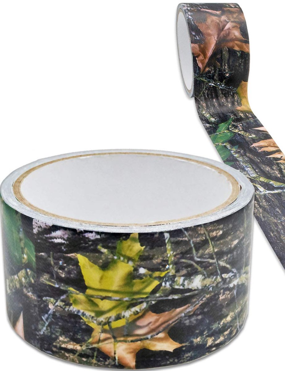 Camouflage Geweven Plakband Real-Tree Camouflagetape, waterafstotend, 5 cm x 5 m, groen-bruin