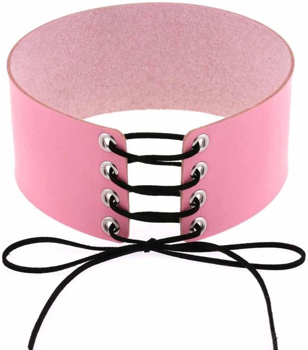 2 stuks leren kousenbanden 6 cm breed dijbeen ring harnas punk gothic jarretelbanden met verstelbare sleutelband sexy beenriem voor vrouwen carnaval cosplay party accessoires roze