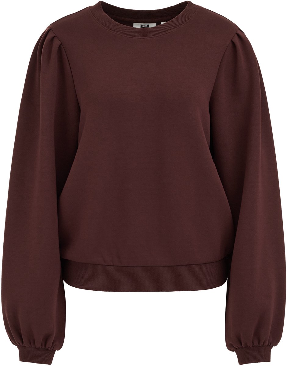 WE Fashion Dames jersey sweater met ballonmouwen