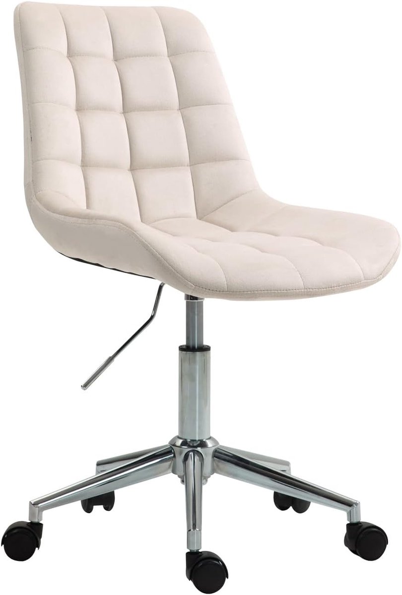 Kinder bureaustoel fluweel verstelbaar - Ergonomische draaistoel met 360° rotatie - In hoogte verstelbaar - Zachte velvet bekleding - Voor kinderen en tieners - Kinderstoel bureau - Jeugdbureaustoel - Computerstoel