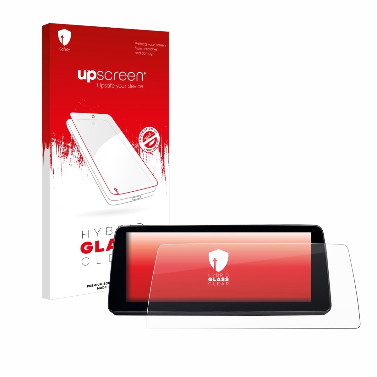 upscreen - Screenprotector voor BMW 5 G30/G31 Facelift 2020 12.3" - Folie Beschermfolie Beschermglas transparant