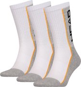 Head - Heren - 3-Pack Performance Crew Sokken - Wit - 39-42