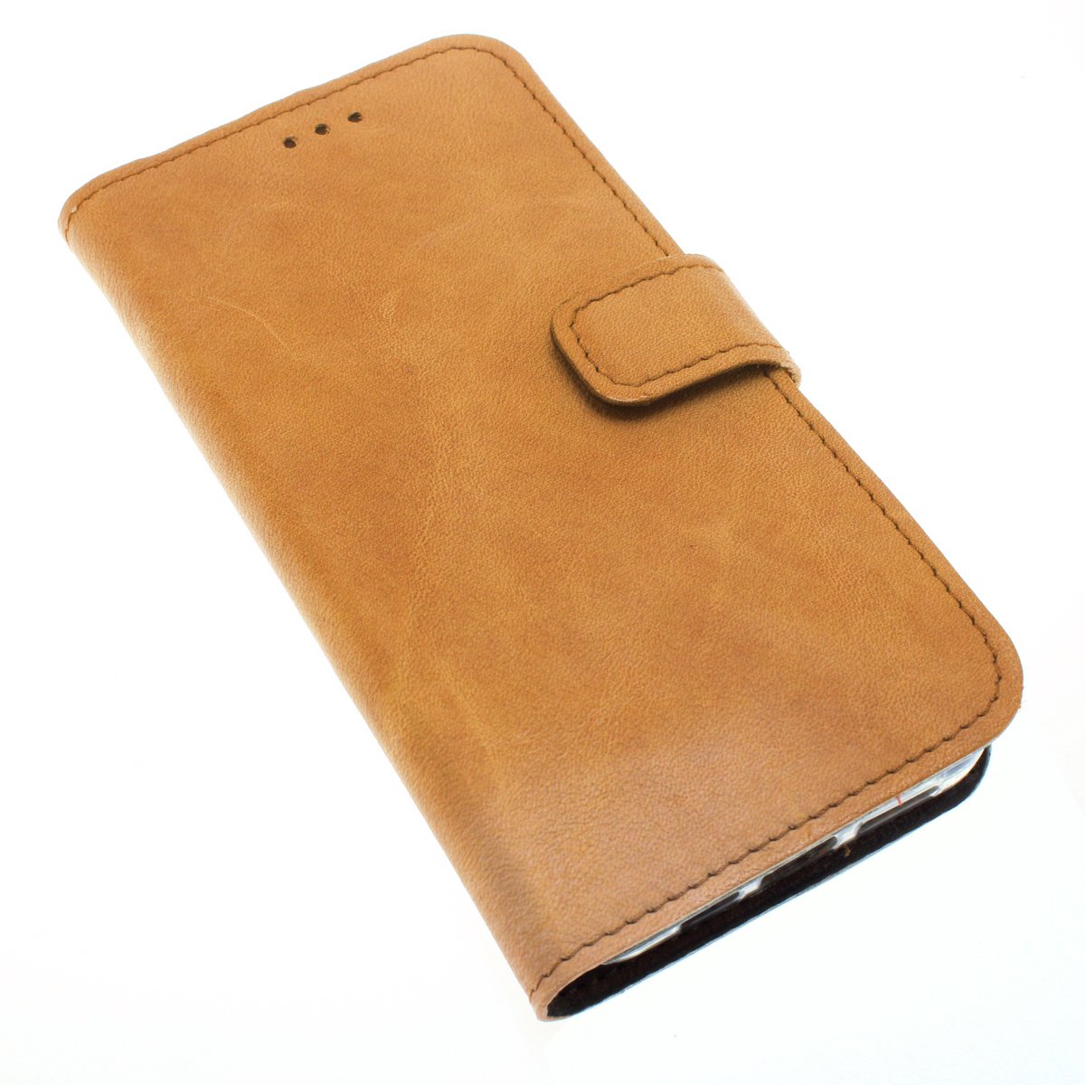 Handgemaakt echt leren Samsung Galaxy S21 Ultra bookcase hoesje met een pasje vak en een briefgeldvak nr-01