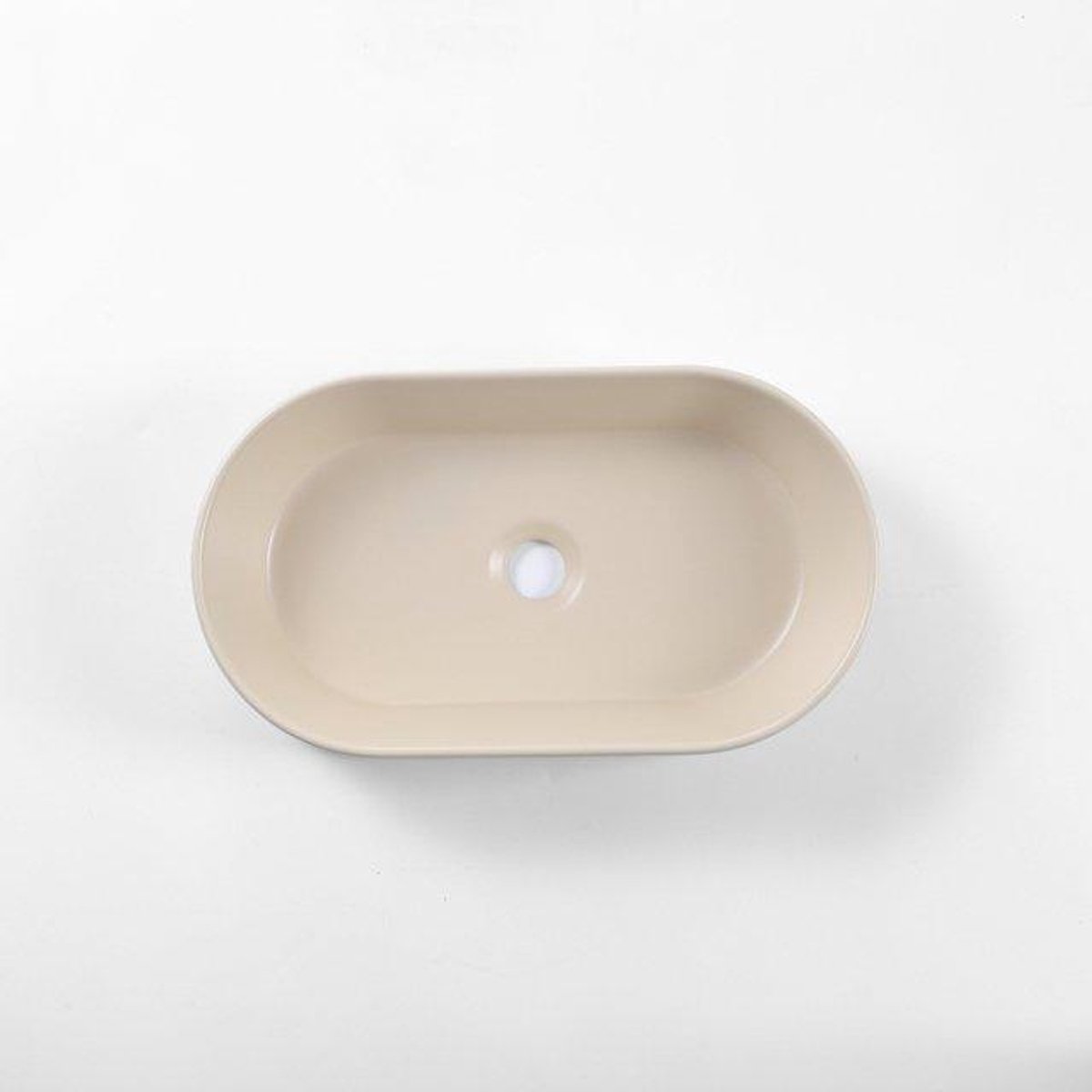 FugaFlow Eccelente Pietra Waskom - 52x31x12cm - ovaal - keramiek - beige