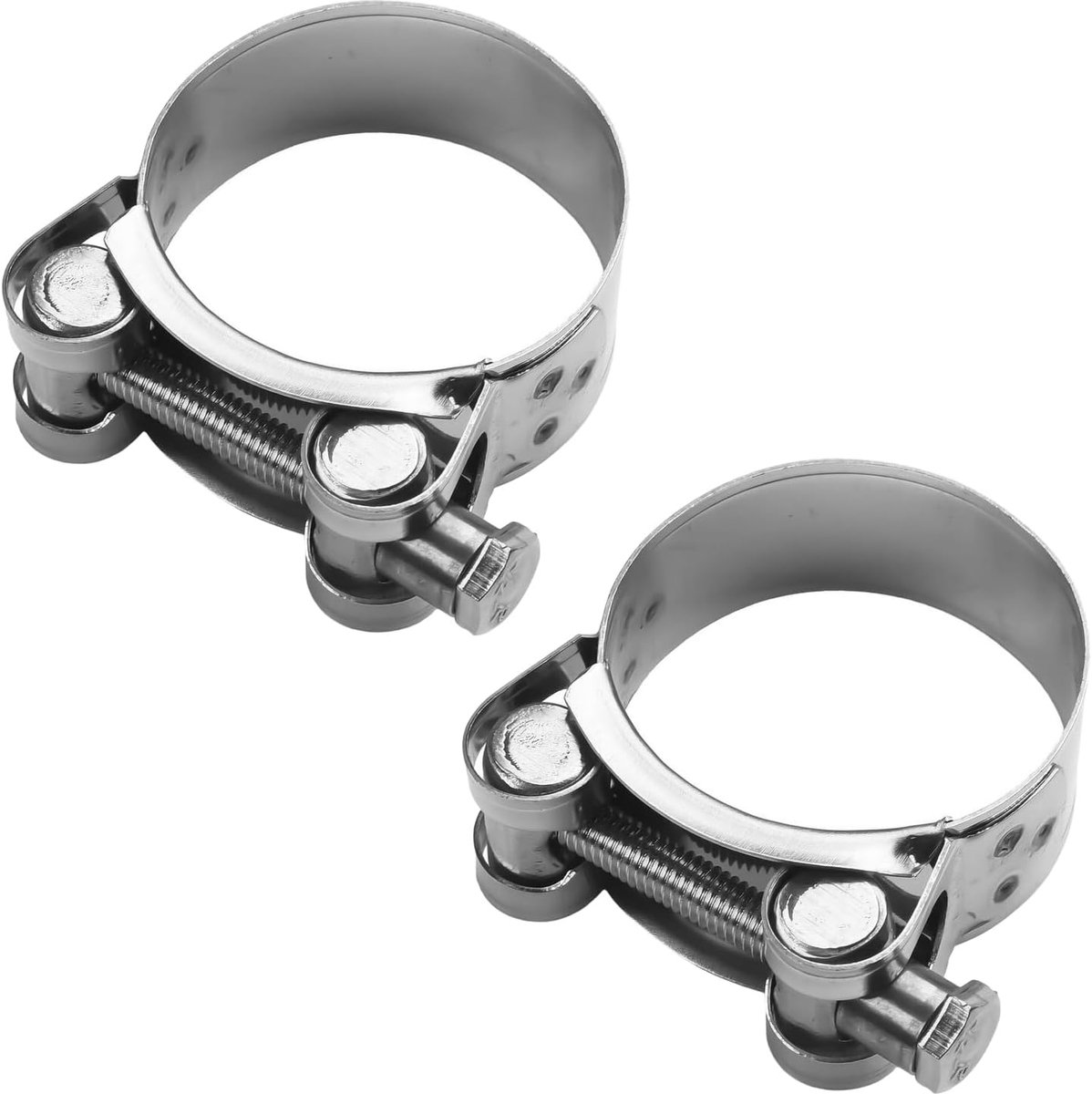 Klemmen, motorfiets uitlaatpijphalsband, roestvrij stalen klemklem, buisklemkraag, uitlaathuls, uitlaatklem (32-35 mm)