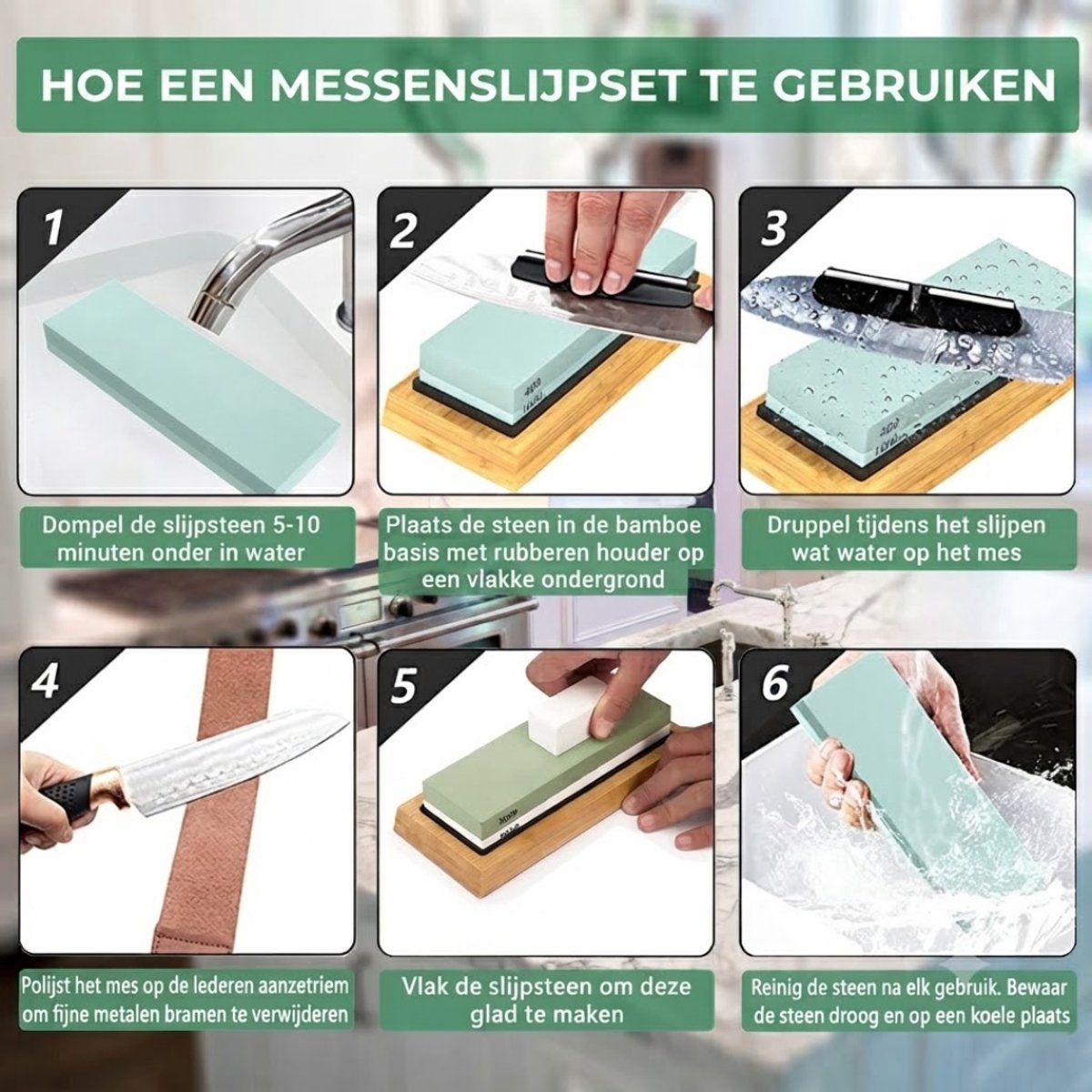 LNMsolutions® Messenslijper - Messen Slijpers - Professionele Messenslijper - Multikleur - 19cm x 8cm x 4cm