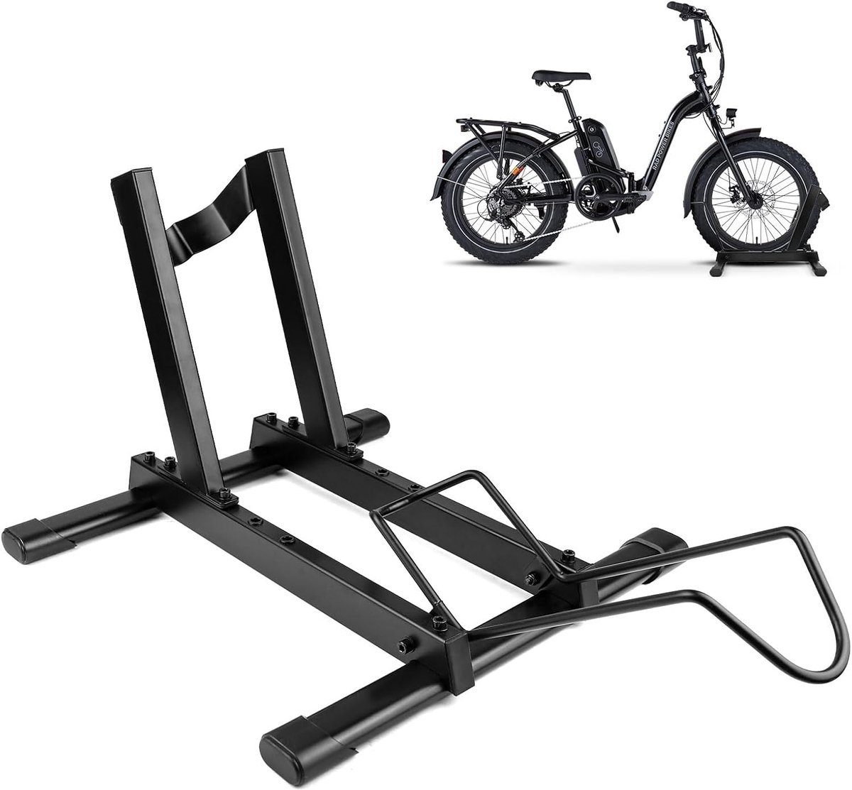 Professionele e-bike-fietsstandaard, stabiele standaard voor 20-29 inch e-MTB, mountainbikes en 700C racefietsen met bandbreedte tot 4,0 inch, ideaal voor garage, huis en fietswinkel