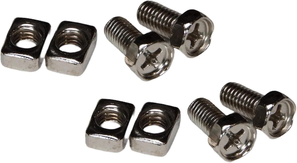 schroeven/klemmen IONI M5 accuschroeven voor scooteraccu/motoraccu, 5 mm (4 stuks / 2 sets (4 x schroeven en 4 x moeren))