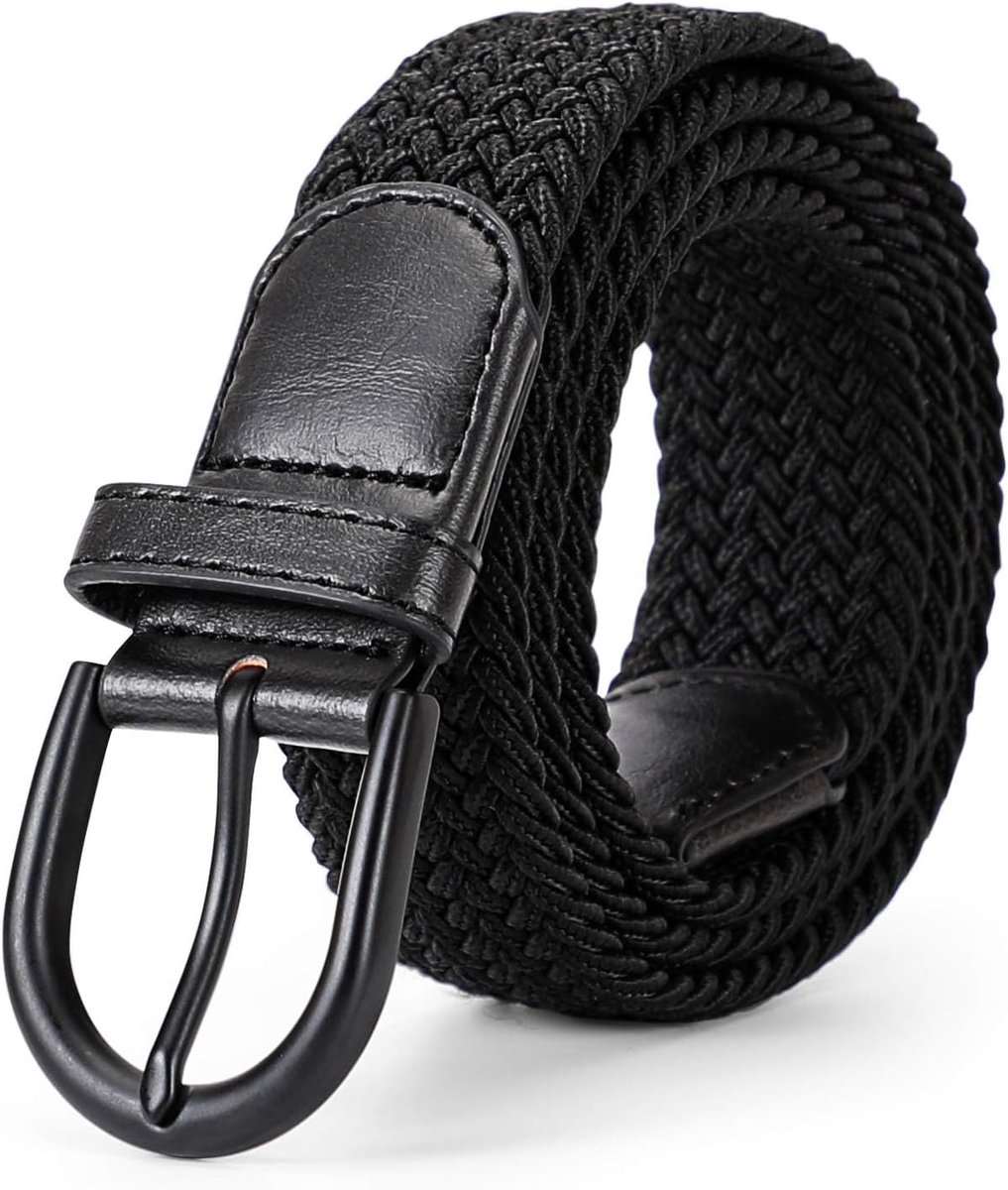 Gevlochten stretch canvas riem elastische casual riem voor heren en dames