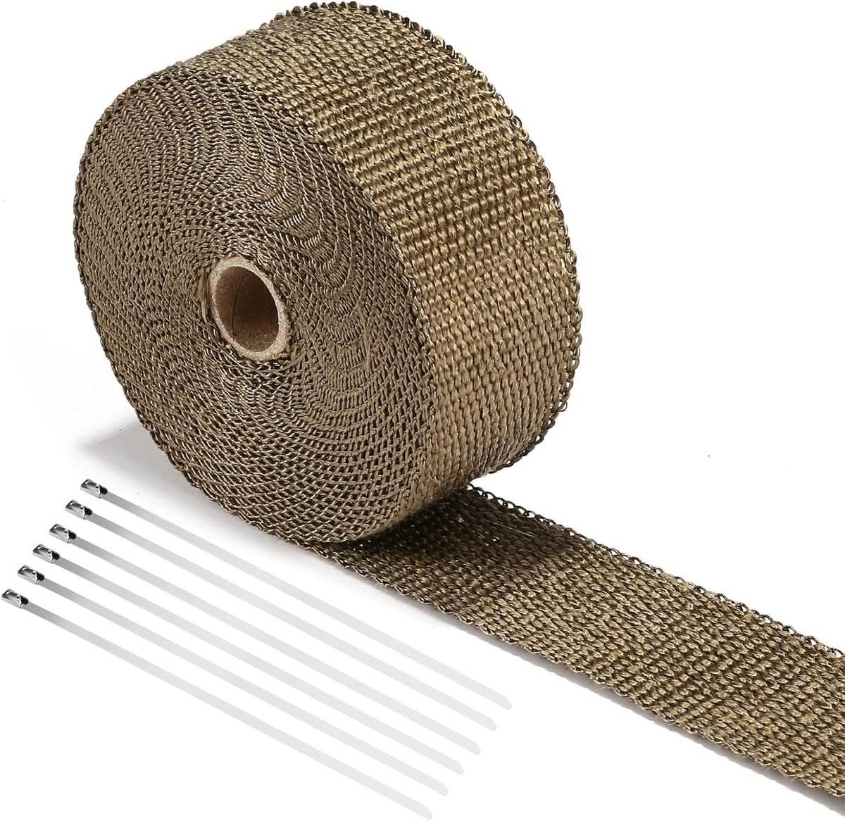 Hittebescherming Uitlaatbandage, Zwart Hittebescherming (Goud, 10 M)