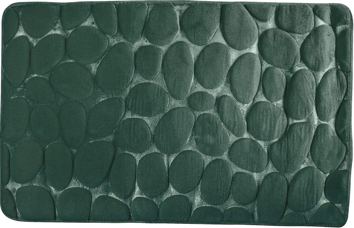 MSV Badmat Antislip – Zachte Absorberend Badkamer Mat met Kiezelsteenmotief – Badmatten voor Douche en Bad