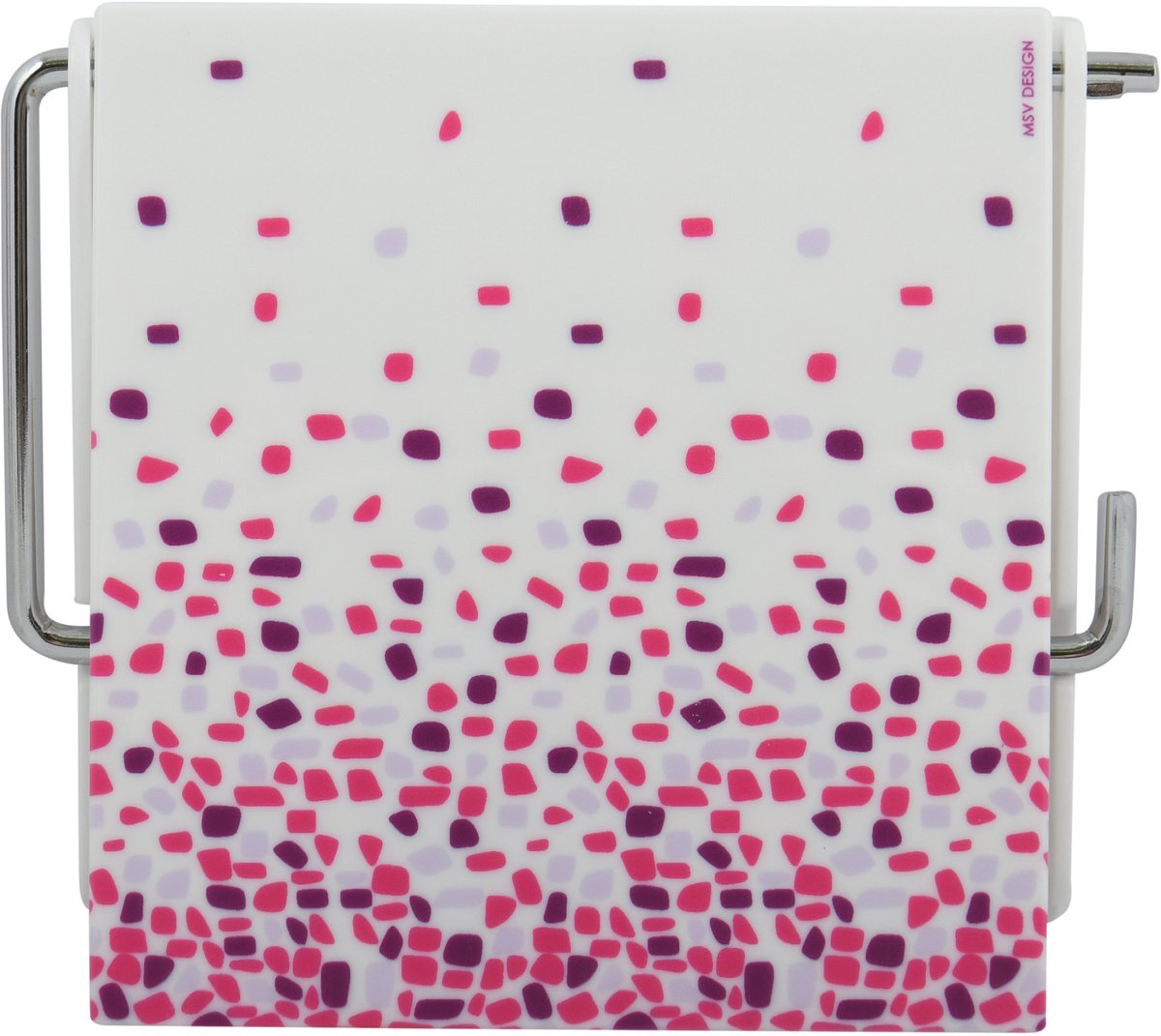 MSV Toiletrolhouder Roze – Praktische Toiletpapierhouder en WC-Papierhouder om te Bevestigen – 13 x 15 x 11,5 cm
