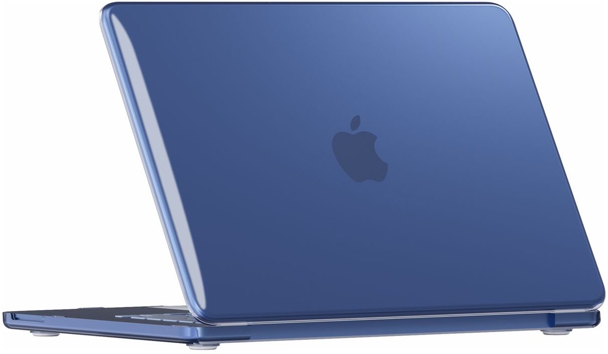 Mobigear Laptophoes geschikt voor Apple MacBook Neo 13 Inch (2026) Hoes Hardshell Laptopcover MacBook Case | Mobigear Crystal Case - Indigo - Model A3404 | Blauw