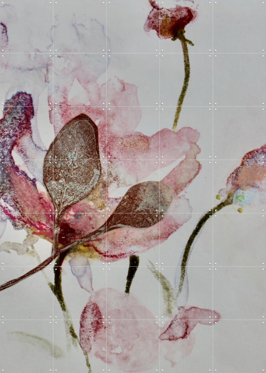 IXXI Sweetheart, RAR Kramer - 100 x 140 cm - Gratis ophangtool - Grote wanddecoratie en posters - Fantasierijk, Kleurrijk, Abstract, Aquarel