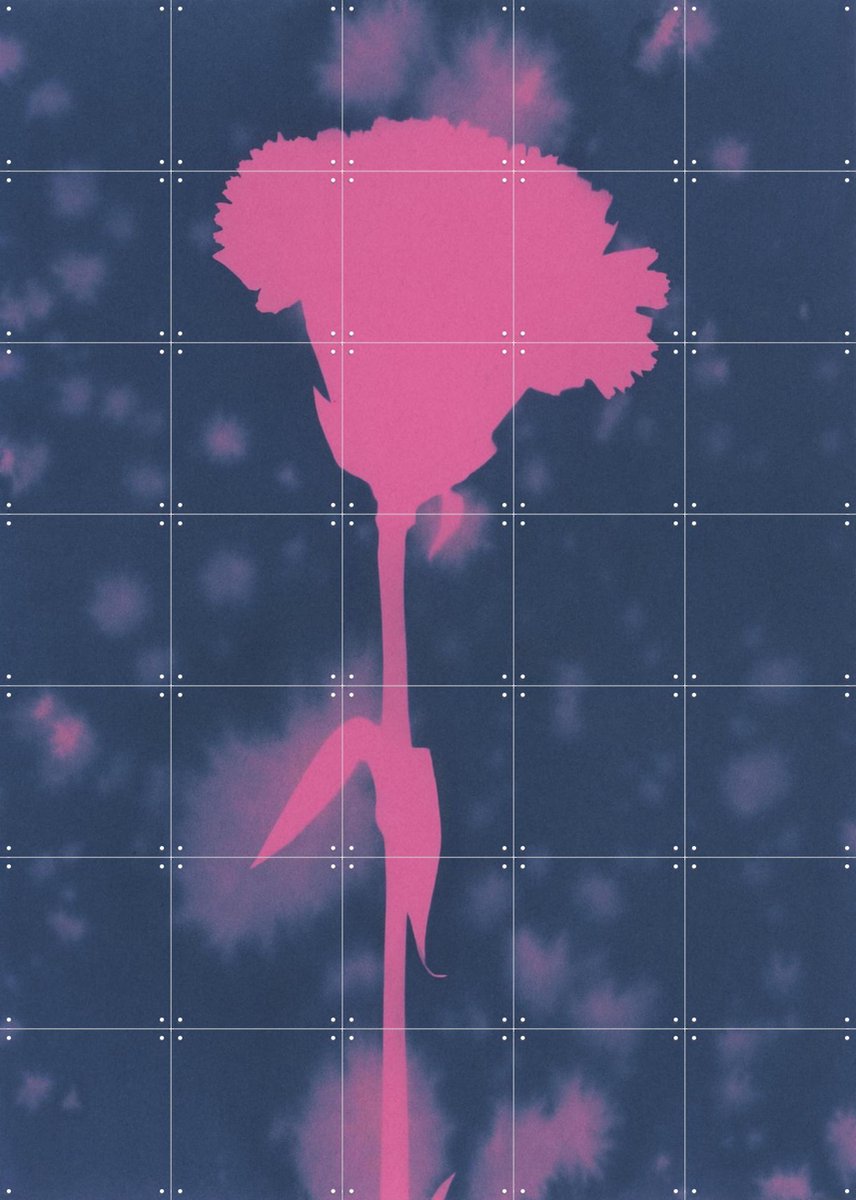 IXXI Flower Girl, Amber Lauder - 100 x 140 cm - Gratis ophangtool - Grote wanddecoratie en posters - Fotografie, Woonkamer, Slaapkamer, Trap, Gang