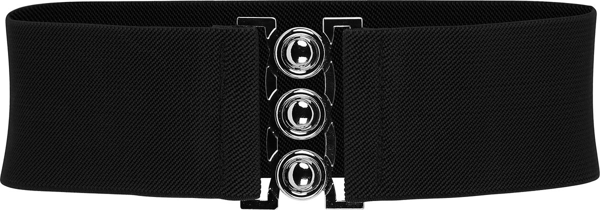 Elastisch Taille Accentueren Uitrekken Tailleband Retro Gesp Gesp Riem