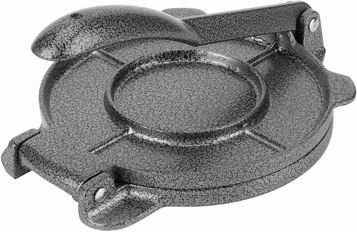 Tortilla Maker - Deeg Pers - Platbrood Maken - Antiaanbaklaag - 65 Inch - Grijs