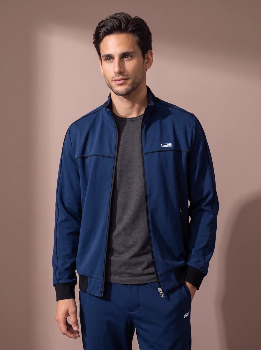 Sjeng Sports ANSELM - Maat: S Pelikan Ink - Tennis Vest Mannen - Sportvest - 90% polyester, 10% elastaan, horizontaal geweven stretch