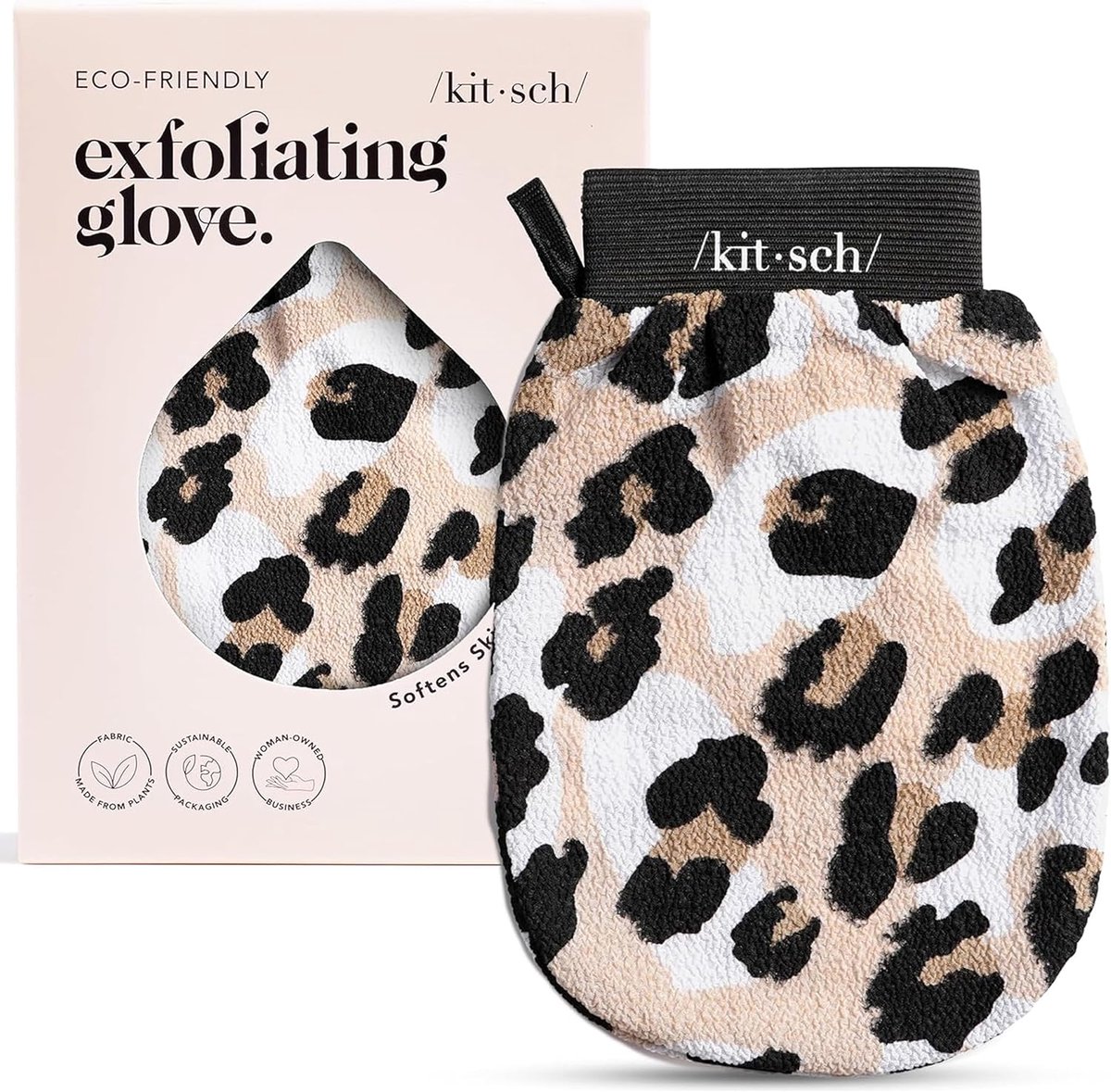 SnelShoppen - Exfoliating Glove, Milieuvriendelijke Lichaamspeeling Handschoen, Dode Huid Verwijderaar, Huidvernieuwing, Diepe Peeling Handschoen voor