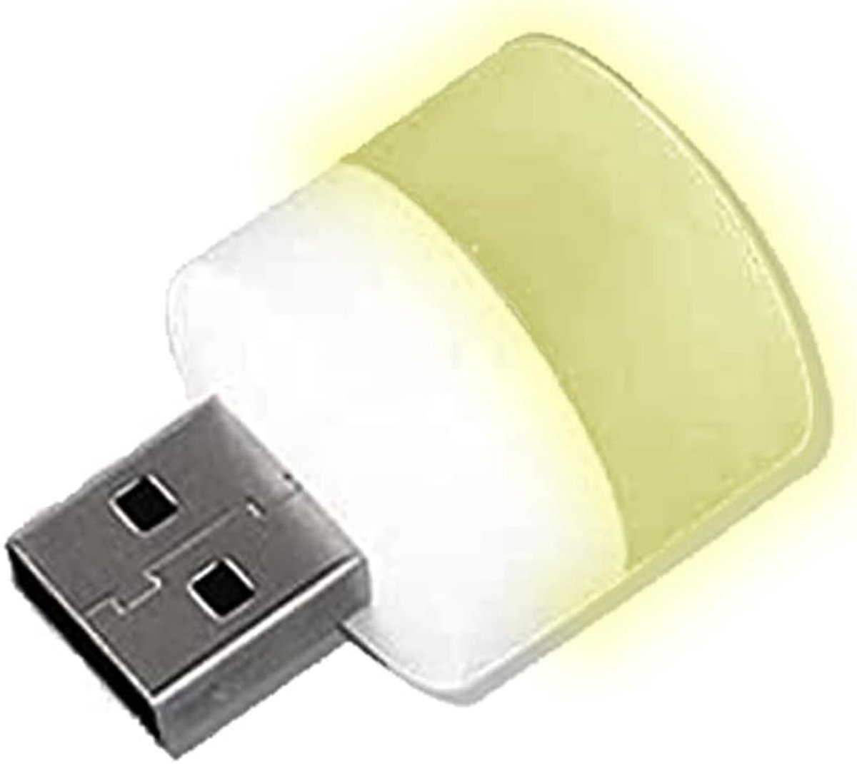 SnelShoppen - Mini USB Nachtlampje - Dimbaar Sfeerverlichting - Warm & Koel Wit - Energiezuinig 5V 1A - Compact en Draagbaar - Voor Camping, Kinderen,