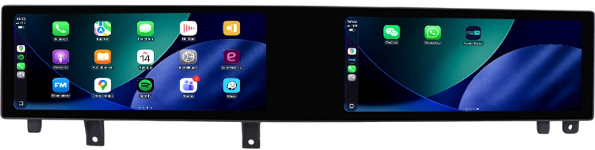 CarPlay autoradio geschikt voor BMW X5 F15 | 2013 t/m 2017 | Cartronix CTX-116245 | 2013 2014 2015 2016 2017 | Dual-Screen | NBT | 10.25 + 10.25 inch | Draadloos Apple CarPlay & Android Auto | 8GB + 128GB | Bluetooth & Wifi